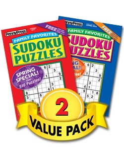 Family Favorites Sudoku Volumes - 2 Pack by Penny Press/Dell Magazines (Paperback)