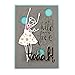 Spellbinders Jane Davenport Tadah Girl Etched/Wafer Thin Dies, Teal