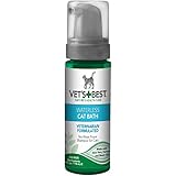 Vet's Best No Rinse Waterless Dry Shampoo for Cats, Natural and Veterinarian Formulated