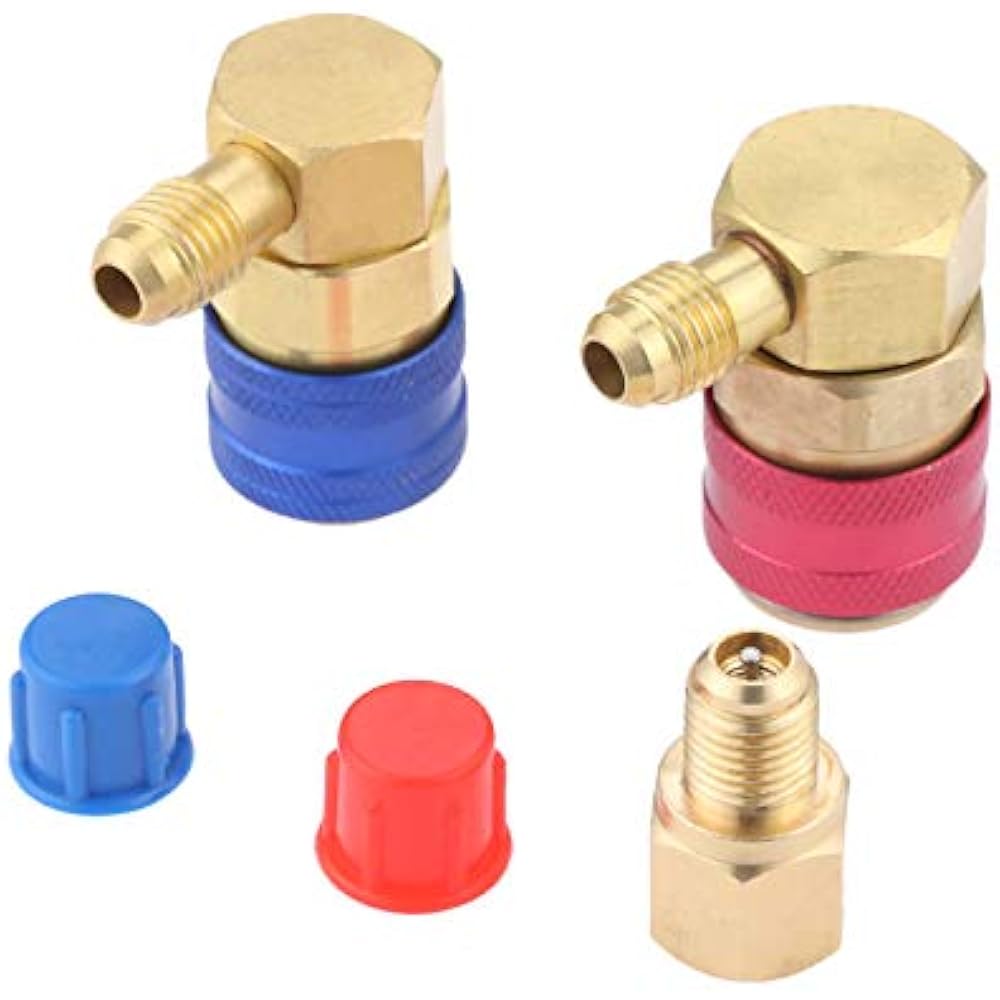 R12 To R134A Conversion Quick Connect Coupler Kit High Low Side 90