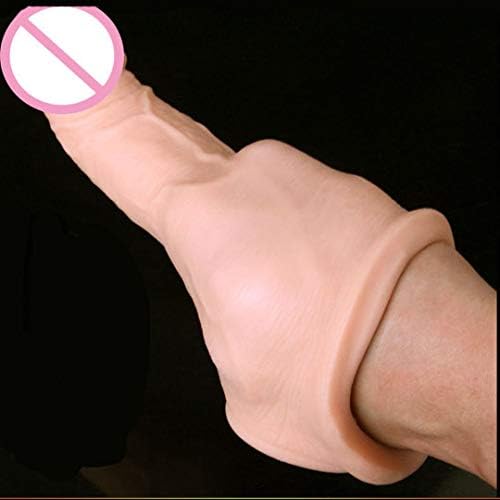 Toy Rabbit Super Soft Siliconesleeve Extender Sleeves Reusable Tools Men,D