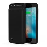iPhone 6 Plus 6s Plus Battery Case, ROMOSS 8000mAh Portable Charging Case for iPhone 6 Plus 6s Plus (5.5 inch) 180% Extended Battery Juice Pack (Black)