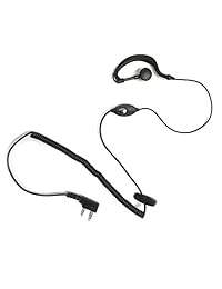 Radios resistentes RH 5R Radio de mano de 5 vatios de correa dual (UHF   VHF) con antena, batería, clip para cinturón, base de carga de CA y auricular con micrófono de solapa