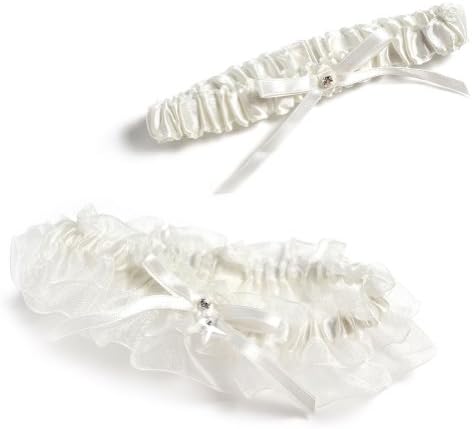 USABride Beach Starfish Two-Piece Bridal Garter 976 (White)