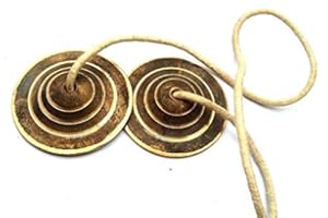 BALAJICREATION 100 % BRASS MANJIRA MANJEERA HAND CYMBALS PERCUSSION KIRTAN POOJA HARE KRISHNA