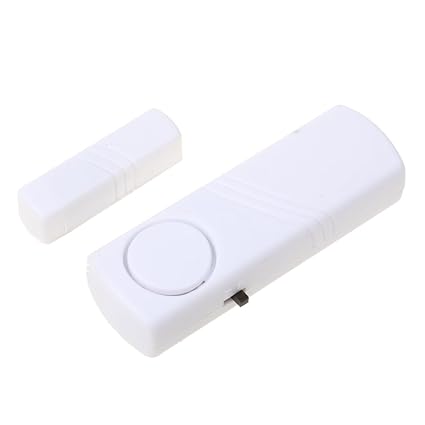 Magideal Plastic Adhesive Wireless Window Door Entry Alarm Magnet Contacts Sensor for Home Security