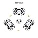 Virhuck GB202 Mini Drone 2.4GHz 4CH 6-AXIS GYRO Multicolor LED, Little Nano RTF Quadcopter with 3D Flips Christmas Gift, White