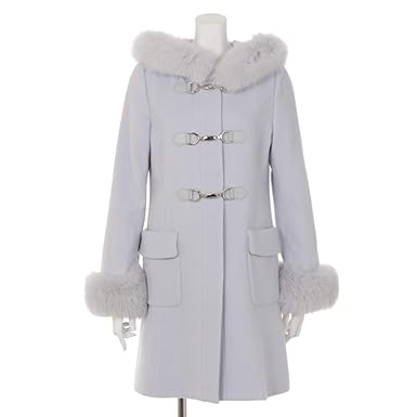 Amazon Emelun フォックスファー付き ダッフルコート ファーコート