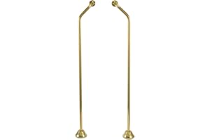 Kingston Brass CC472 Vintage Double Offset Bath Supply, 25-Inch, Polished Brass