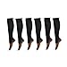 6 Pairs Graduated Compression Socks (15-20mmHg) For Women and Men - Great for Medical, Circulation,& Recovery,Nursing, Travel & Flight Socks - Running & Fitness(large/extra large)