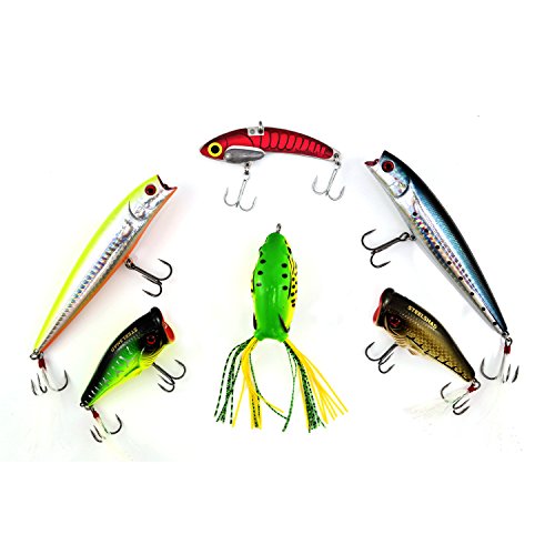 Steel Shad Topwater Fishing Lures MultiPack fishing for bass, pike