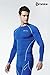 TSLA CLSX Men's UPF 50+ Long Sleeve Compression Shirts, Athletic Workout Shirt, Water Sports Rash Guard, Zero Top Blue, Large