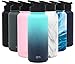 Simple Modern 32oz Water Bottle, Insulated Reusable Wide Mouth Stainless Steel Metal Flask 1 Liter Thermos with Flip Lid, Ombre: Bermuda Deep