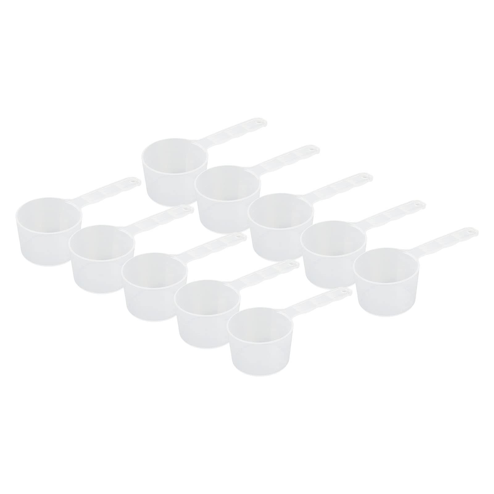 10pcs Face Mask Measuring Scoops, Transparent Long Handle Spoons with Scale Multifunctional Measuring Accurate Face Mask Spoon for Powders and Dry Goods