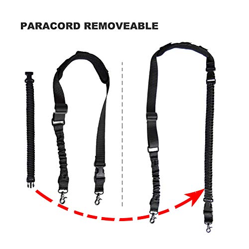 Hongmei Outdoors 550 Paracord 2 Point Rifle Sling Adjustable Strap with