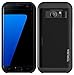 Galaxy S7 Edge Card Holder Case, Holds Up to 2 Cards, TORUBIA Wallet Case Slim Fit Armor Air Cushion Technology Dual Layer Heavy Duty Shockproof Protective Cover for Samsung Galaxy S7 Edge - Black