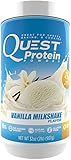 Quest Nutrition Protein Powder, Vanilla Milkshake, 24g Protein, 2g Net Carbs, 87% P/Cals, 2lb Tub, High Protein, Low Carb, Gluten Free, Soy Free, Packaging May Vary