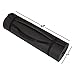 Foam Sleeping Pad - Lightweight 0.5-Inch Mat for Camping, Cots, Tents, Backpacking, and Yoga - Non-Slip and Waterproof with Handle by Wakeman (Black)
