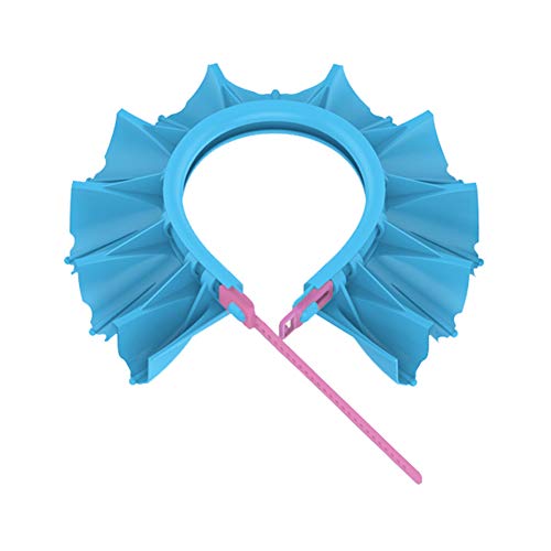 HOOYEE-Safe-Shampoo-Shower-Bathing-Protection-Bath-Cap-Soft-Adjustable-Visor-Hat-for-Toddler-Baby-Kids-Children-Blue-1