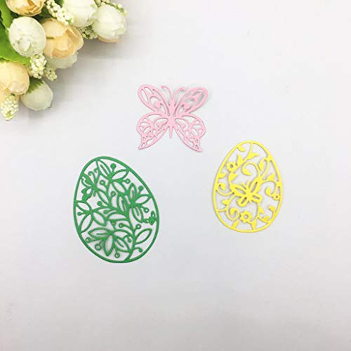 MEIYIN Easter-Egg DIY Mteal Cutting Dies Stamp Embossing Dies for Card Making Scrapbooking Templates