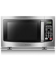 Toshiba  EM131A5C-SS Microwave Oven with Smart Sensor, Easy Clean Interior, ECO Mode and Sound On/Off, 1.2 Cu.ft, 1100W, Stainless Steel