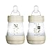 MAM Easy Start Anti-Colic Baby Bottle 5 oz, Slow Flow, Breastfeeding-Like Silicone Nipple Bottle, Reduces Colic, Gas, & Reflux, Easy-to-Clean, BPA-Free, Vented Baby Bottles for Newborns, 0-3 Months