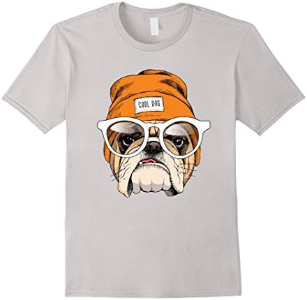 Men's Cool Bulldog shirt Large Silver