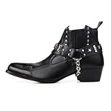 New Mens Fashion Ankle Steel Casual Black Boots Shoes