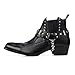 New Mens Fashion Ankle Steel Casual Black Boots Shoes