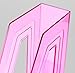 Acrimet Magazine File Holder, Durable Rack, Space-Saving Organizer (Plastic) (Clear Pink Color) (2 pack)