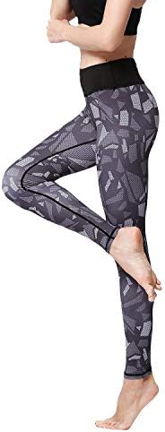 Witkey Printed Extra Long Women Yoga Leggings High Waist Tummy Control Over The Heel Yoga Pants