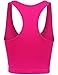 BEKDO Womens Basic Seamless Cropped Racerback Sports Tank Top-ONE Size-R_Magenta