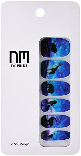 Nomuri Nail Wraps STELLAR PLAINS! Easy Application, Long-Lasting, Phthalate Free, Color Lacquer Fingernail Nail Polish Strips and Art for Beauty, Fashion, Makeup and Nails Manicure (1, Stellar Plains)