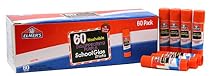Elmer's Disappearing Purple School Glue, Washable, 60 Pack, 0.24-ounce sticks