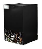 NewAir AWB-360DB 18 Bottle 60 Can Dual Zone Built-In Wine & Beverage Cooler, Stainless Steel/Black