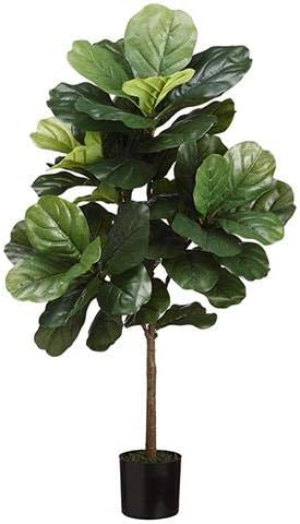 Amazon Com Afloral Fake Fiddle Fig Leaf Tree Potted Floor