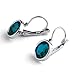 Leverback Dangle Earrings,UHIBROS Stainless Steel Cubic Zirconia Round Drop Earrings