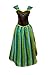 Cokos Novelty Adult Women Princess Coronation Dress Costume Medium, Amazon Green