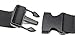 Ultraslim Nylon Waterproof Stealth Small Running Travel Waist Bag Packs (Black)