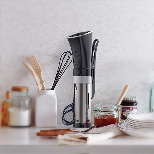 CISNO Sous Vide Cooker, 1000W Thermal Immersion Cooking Circulator, Accurate Temperature Control, 99 Hours Timer, Led Display, Cook Like A Pro Chef, Free Seal Bags & Hand Pump
