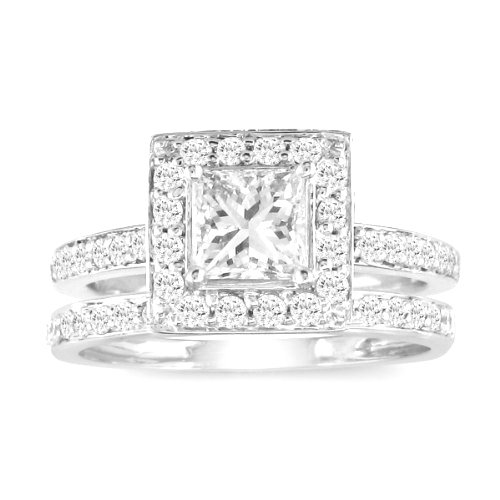 Wedding Ring set, His Hers Pieces 925 STERLING SILVER