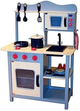 blue toy kitchen