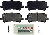 Bosch BE1281 Blue Disc Brake Pad Set for Acura: 2007-13 MDX, 2010-13 ZDX; Honda: 2011-15 Odyssey, 2009-14 Pilot - REAR