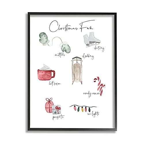 Christmas Fun Illustrated Item List Festive Holiday Traditions