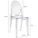 Modway Casper Modern Acrylic Stacking Kitchen and Dining Room Chair in Clear - Fully Assembled