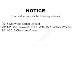 Front Wheel Bearing And Hub Assembly Pair For