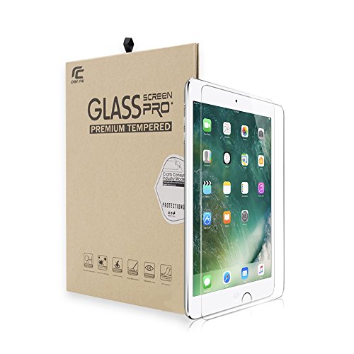CHINFAI Screen Protector for Apple iPad 5th 6th Generation (9.7-inch, 2018/2017 Model), iPad Air 1, iPad Air 2, iPad Pro 9.7-Inch, Tempered Glass Film - (1 Pack)