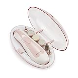 BROADCARE Electric Manicure Pedicure Kit 6 in 1 Cordless Nail File Drill Professional Nail Care Set