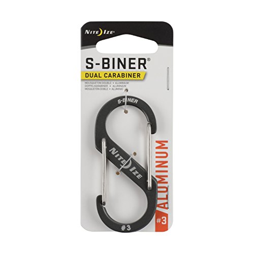 Nite Ize Size-3 S-Biner Dual Carabiner, Aluminum, Charcoal Grey - Thumbnail 7