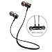 Bluetooth Headset, Sweatproof V4.0 Wireless Bluetooth Earphones In-Ear Noise Cancelling Headphones Earbuds with Microphone & Stereo for Running Sports with Magnet Attraction (Black) by Matone